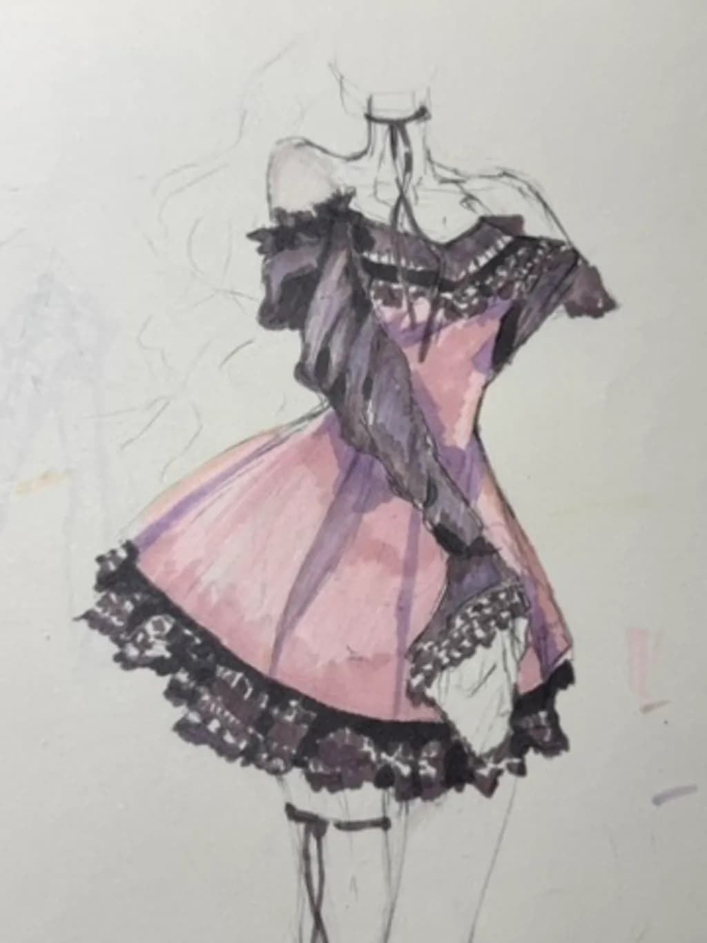 Victorian Dress Sketch