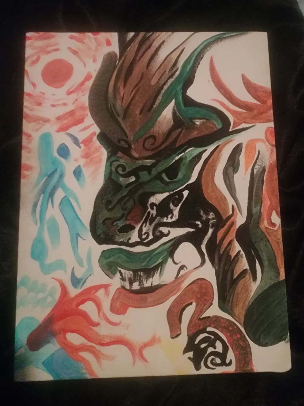 Abstract Dragon Face