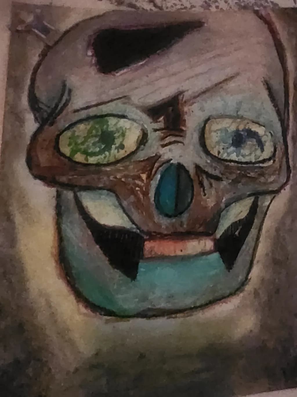 Abstract Skull Face