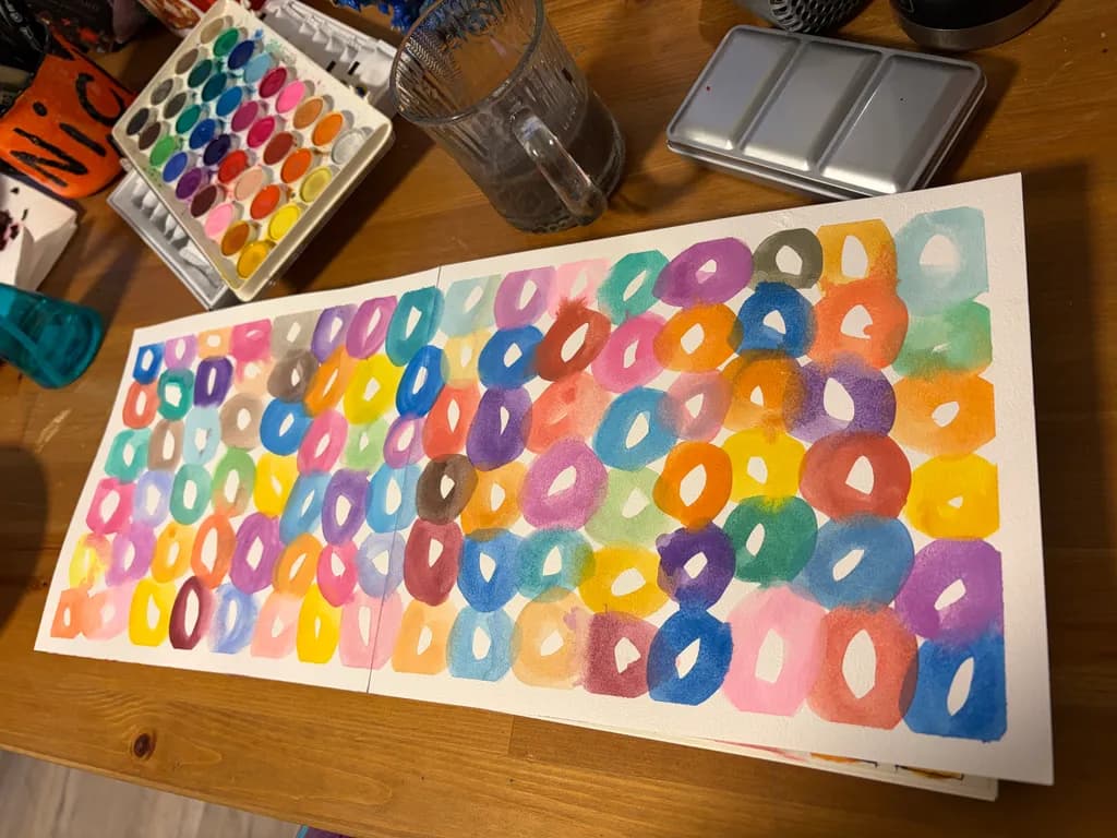 Colorful Table Circles