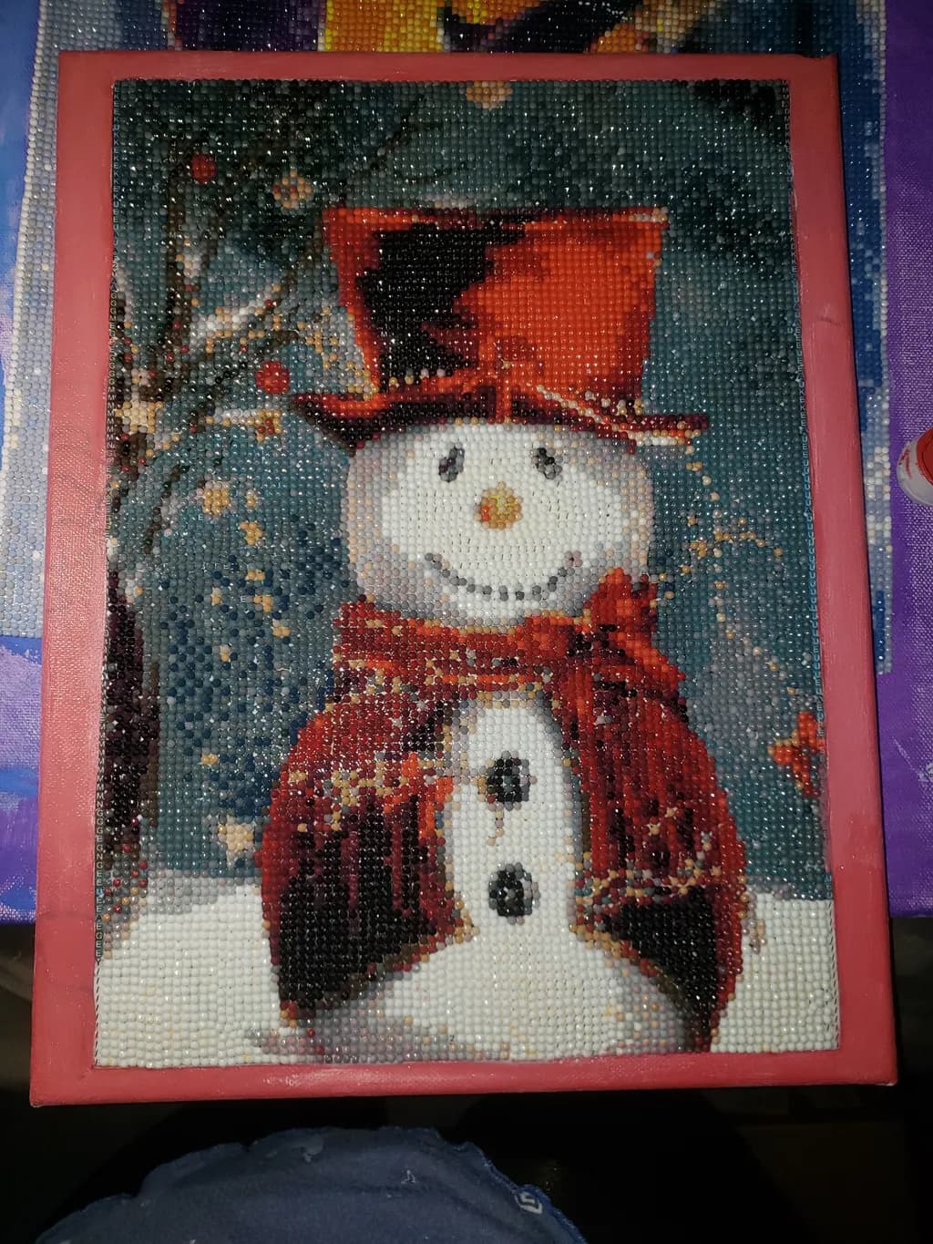 Snowman in Red Scarf
