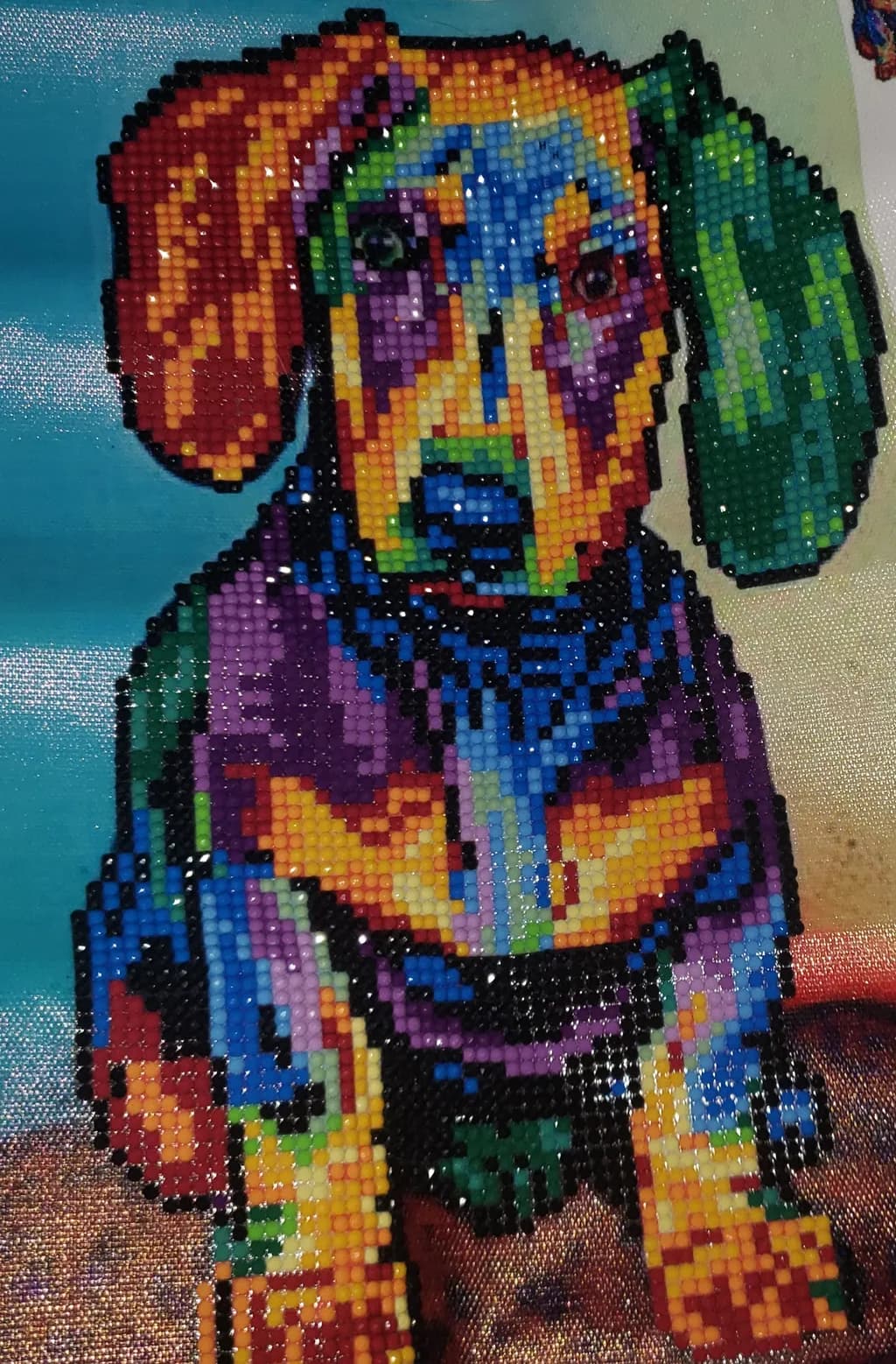 Colorful Dog Portrait