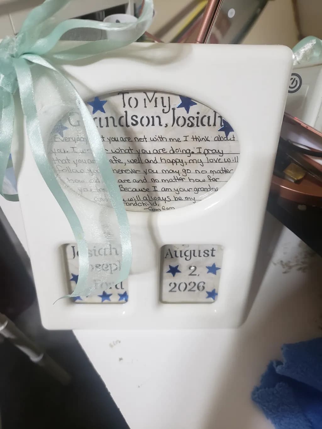 Grandson Letter Frame