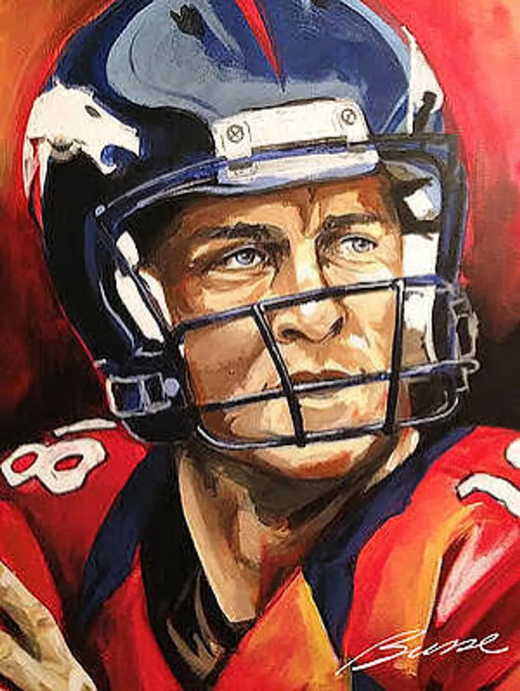 Football Helmet Portrait