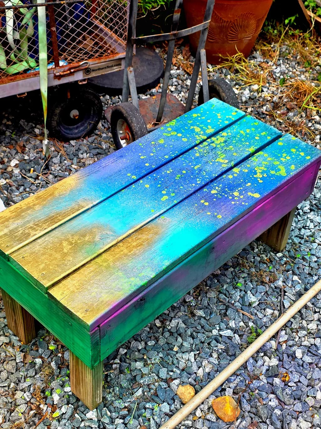 Painted Wooden Table