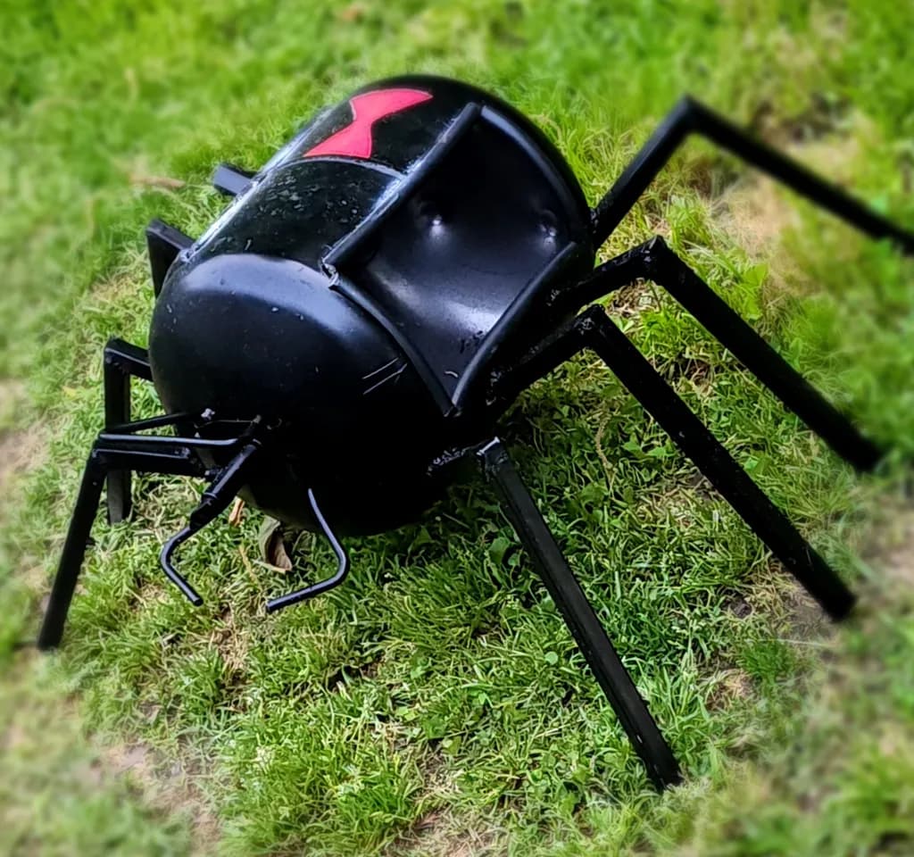 Black Widow Spider Sculpture