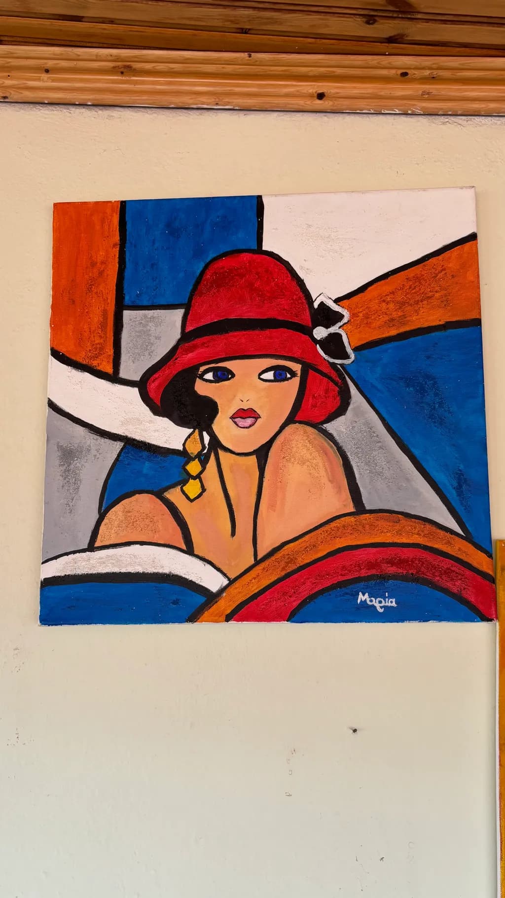 Woman in Red Hat