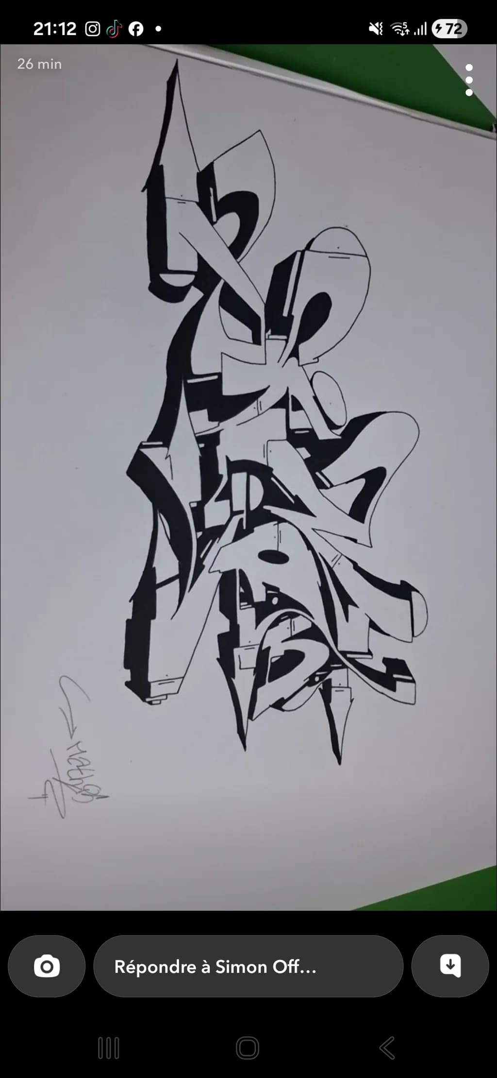 Abstract Blackletter Composition