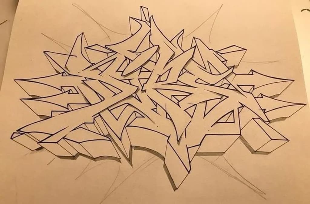 Abstract Arrow Graffiti