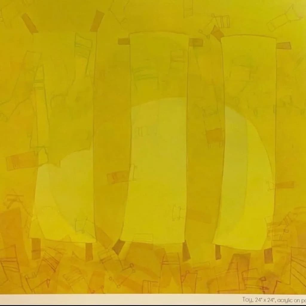 Abstract Yellow Composition