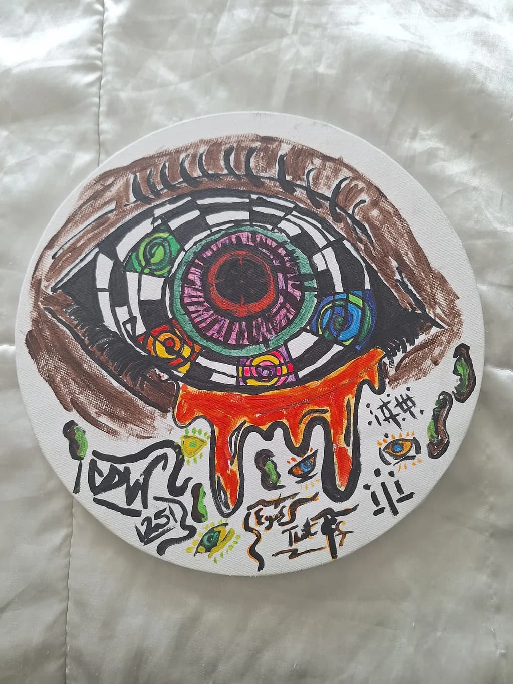 Abstract Eye with Drip
