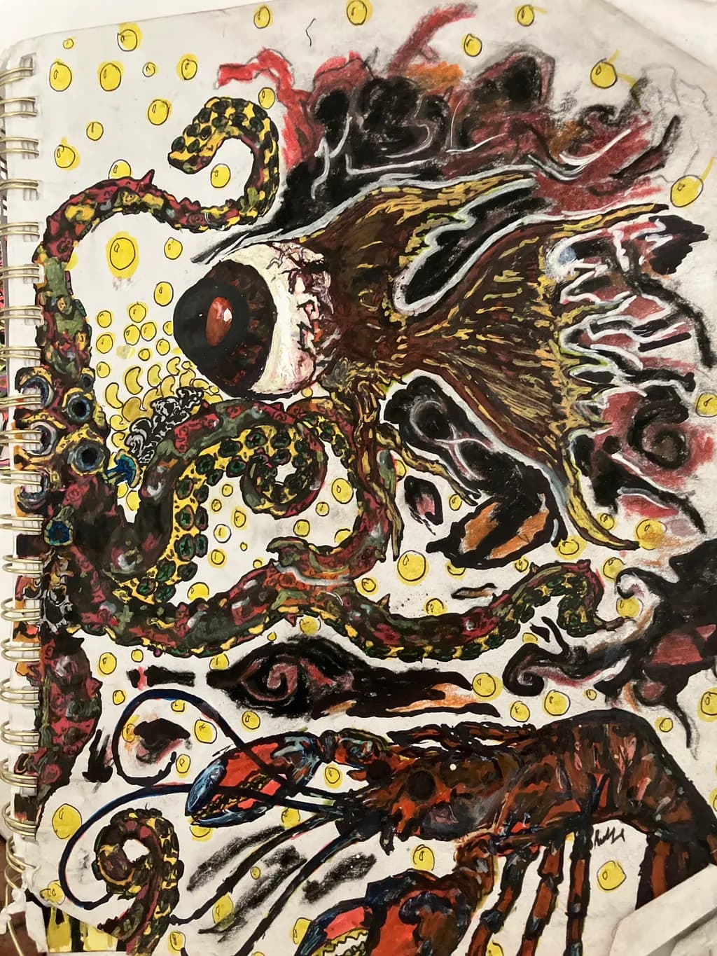 Sea Creatures Entwined