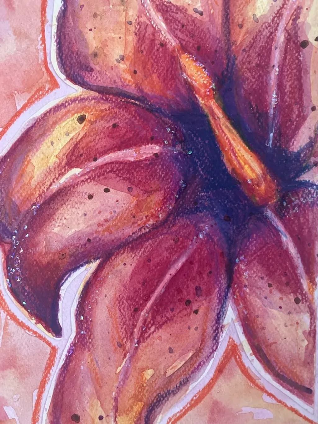 Purple Lily Close-up