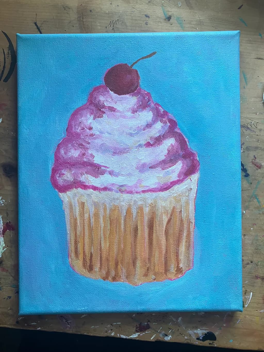 Cherry Topped Cupcake