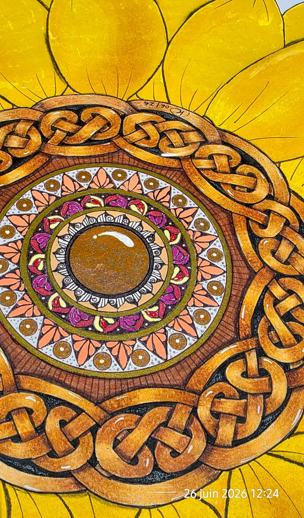 Decorative Sunflower Mandala