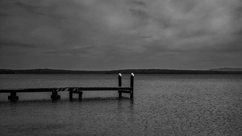 Lake Pier at Dusk