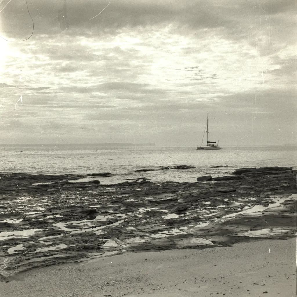 Rocky Beach with Boat