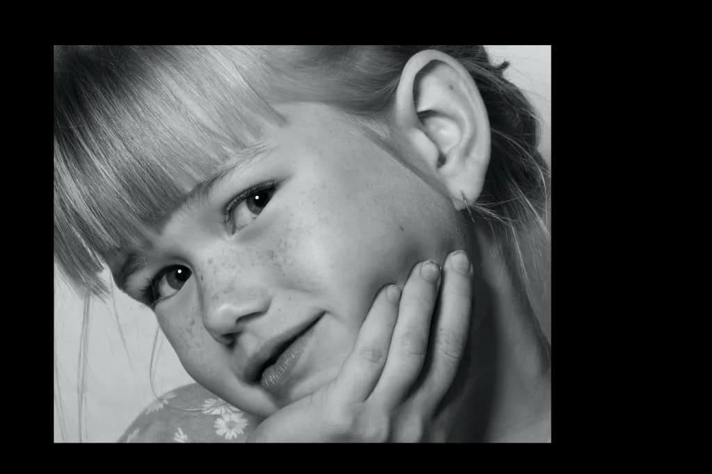 Jasmine Black and White Portrait