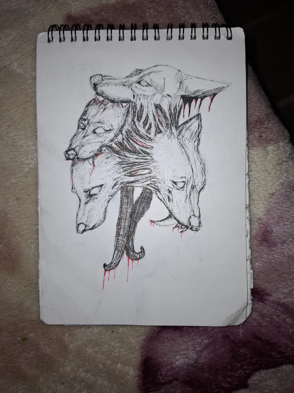 Triple Wolf Heads