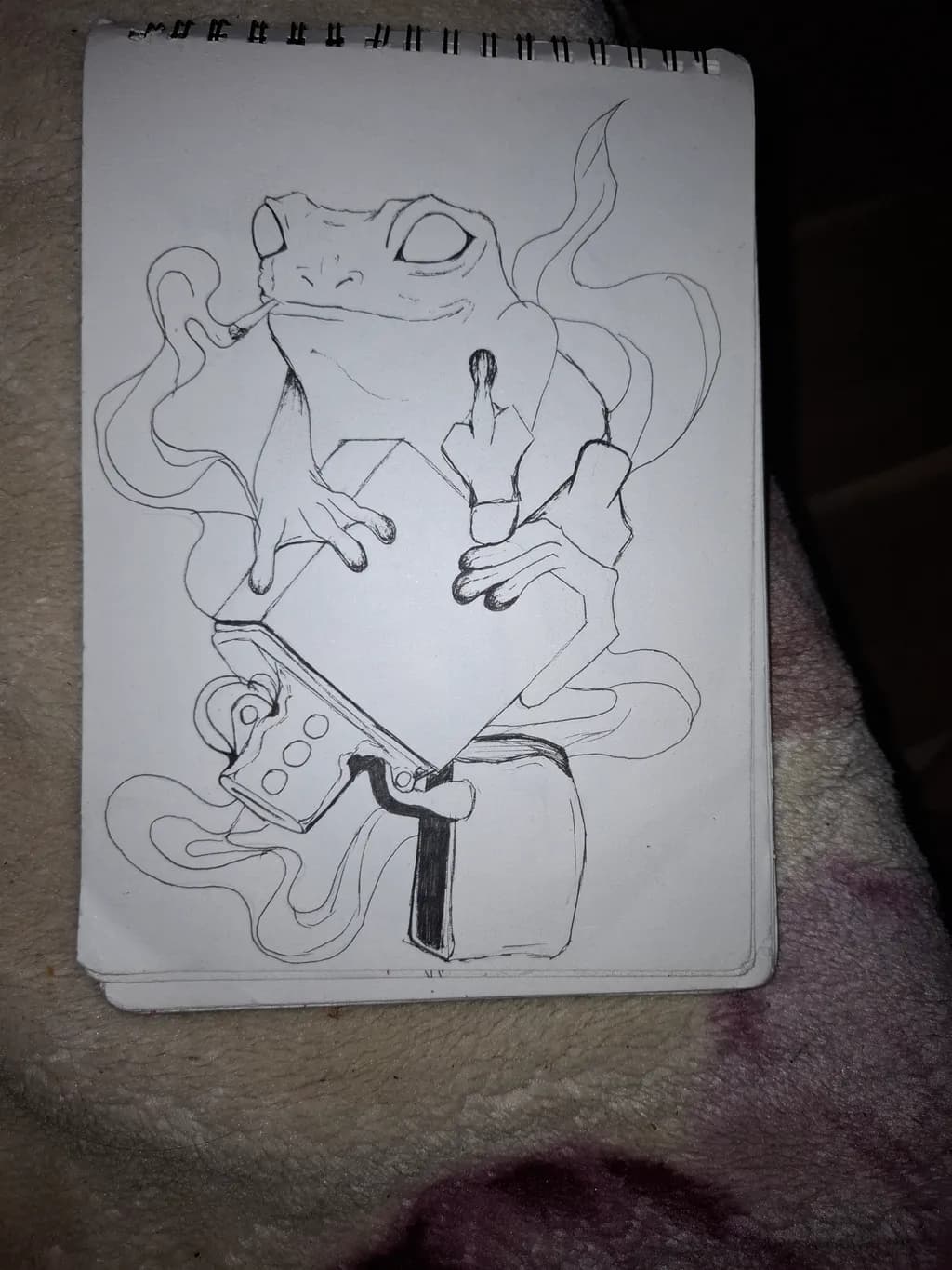 Frog Smoking Lighter