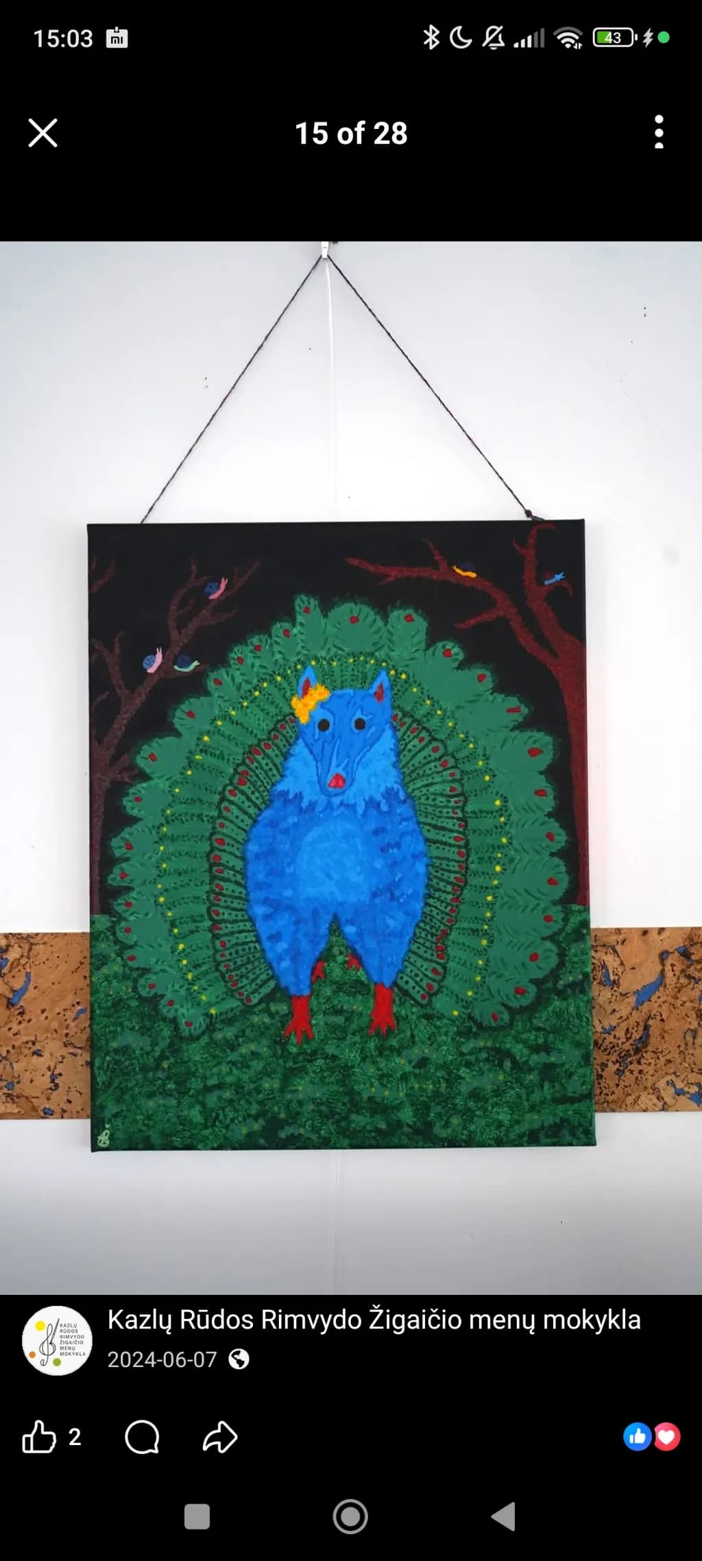 Blue Peacock Forest