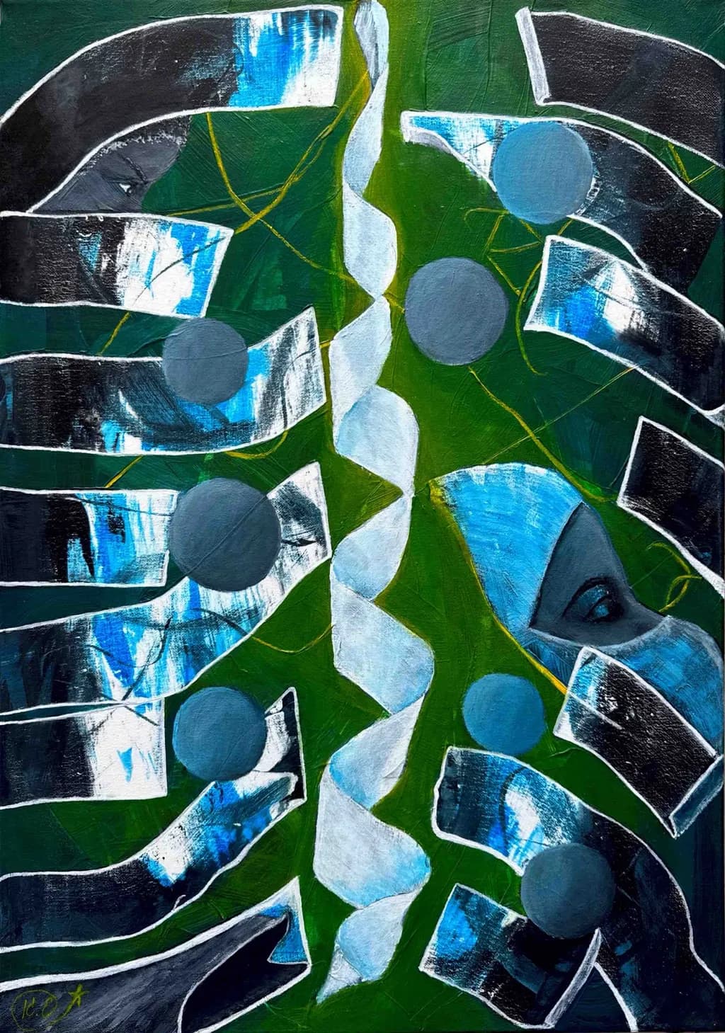 Abstract Faces and Circles