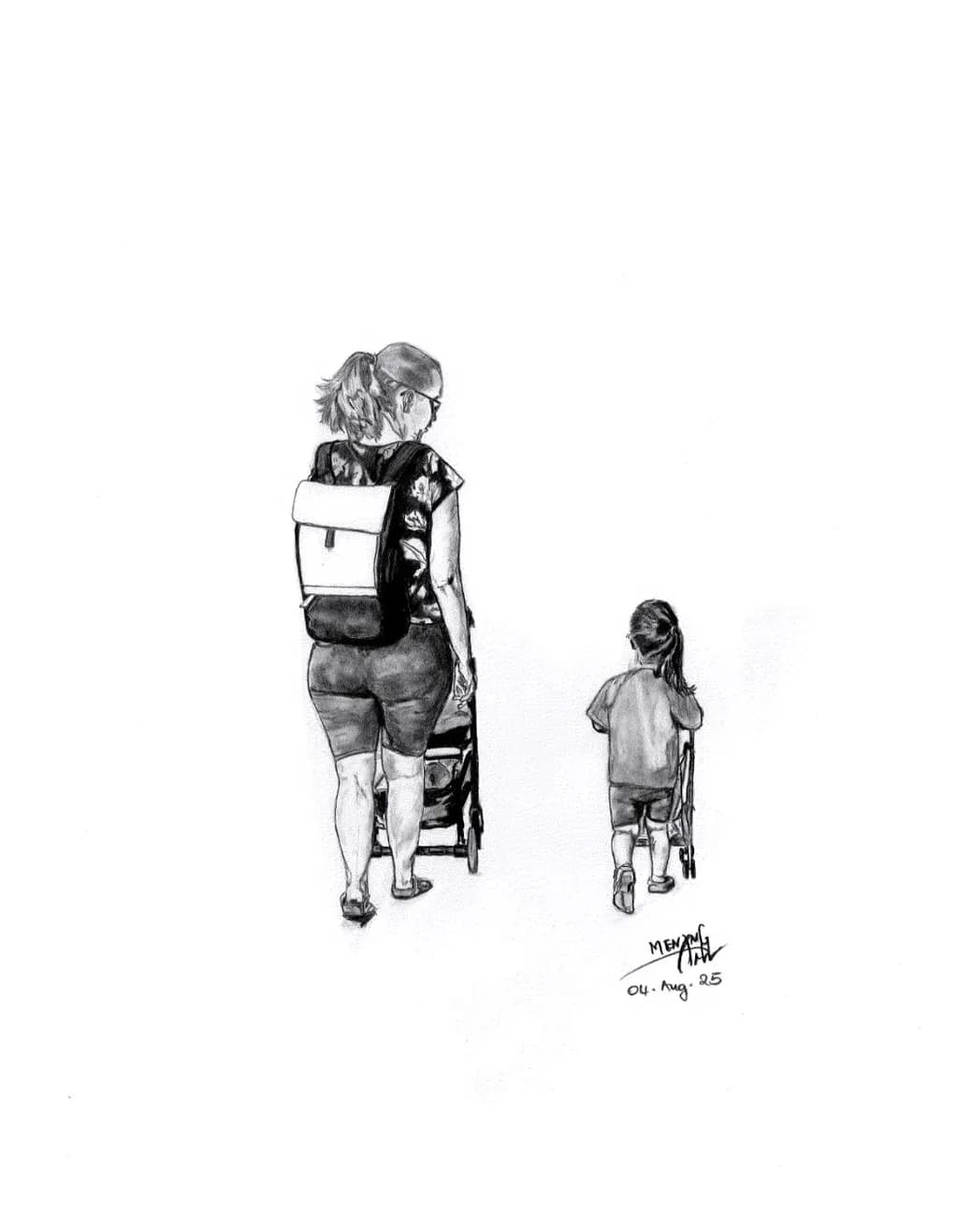Mother and Child Walk