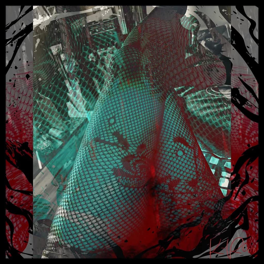 Fishnet Texture Composition