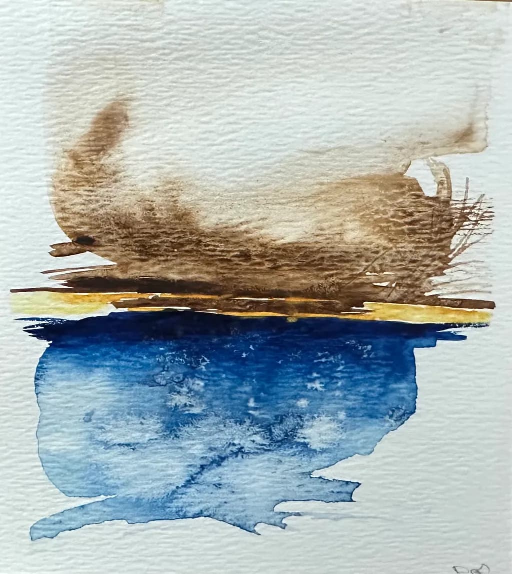 Blue Horizon Reflection