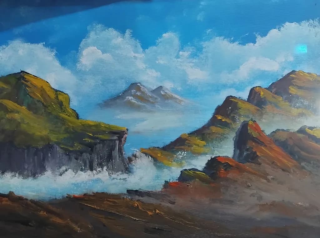 Misty Mountain Landscape