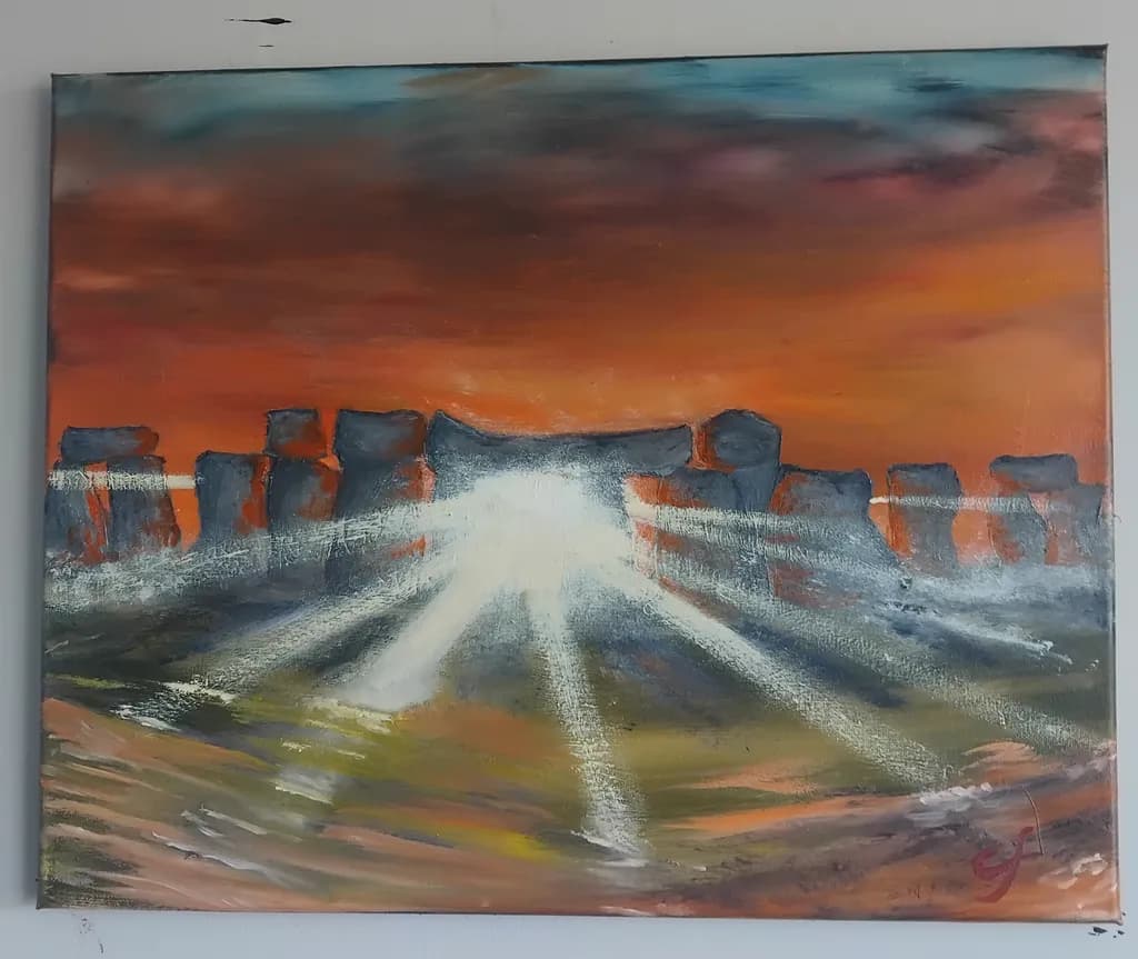 Stonehenge Sunset Glow