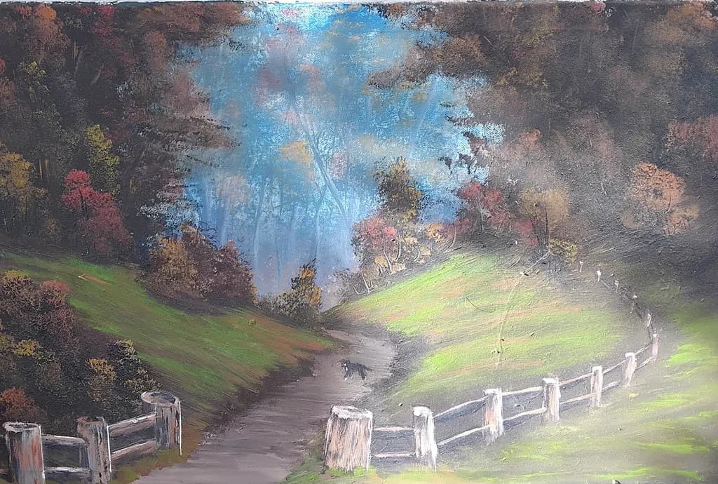 Sunlit Forest Path
