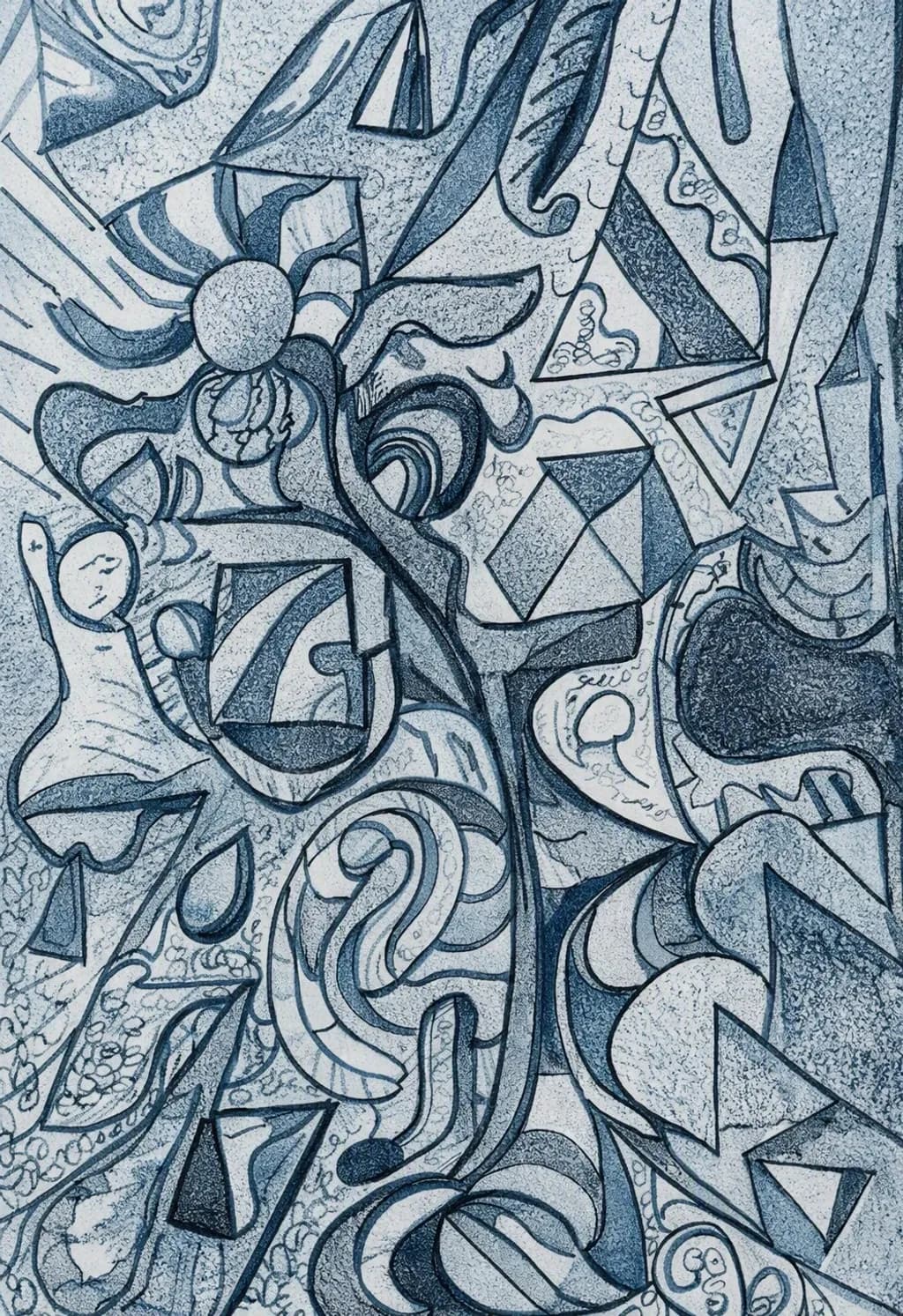 Blue Geometry Pattern