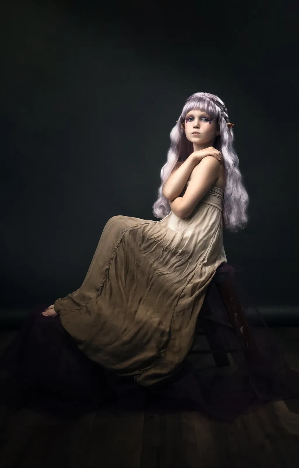 Child with Lavender Hair