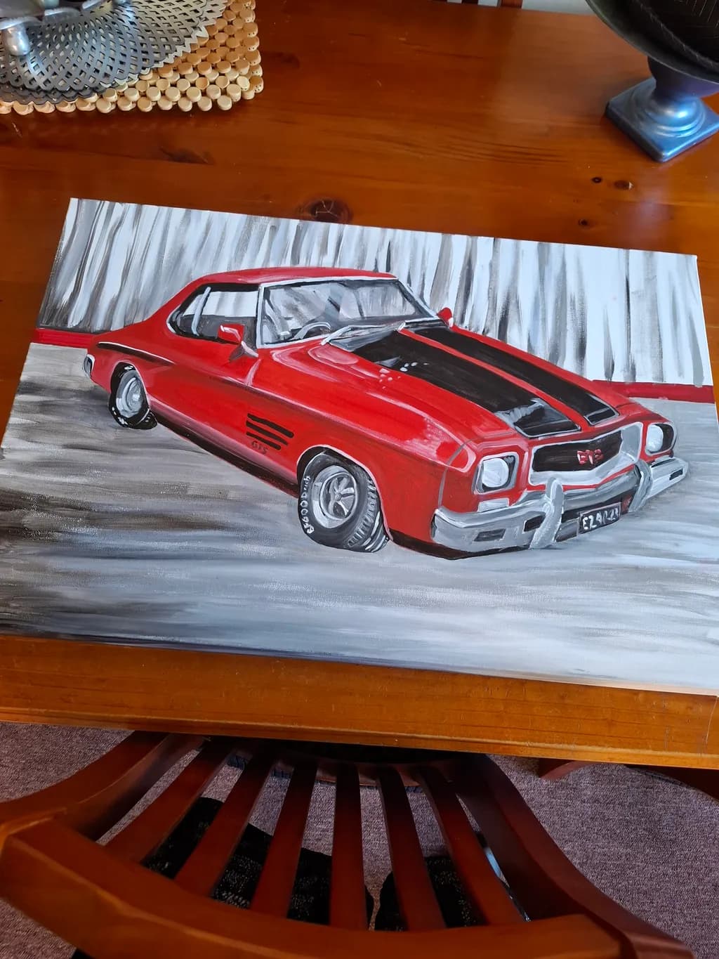 Red Muscle Car