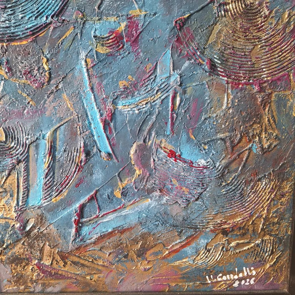 Textured Blue Canvas