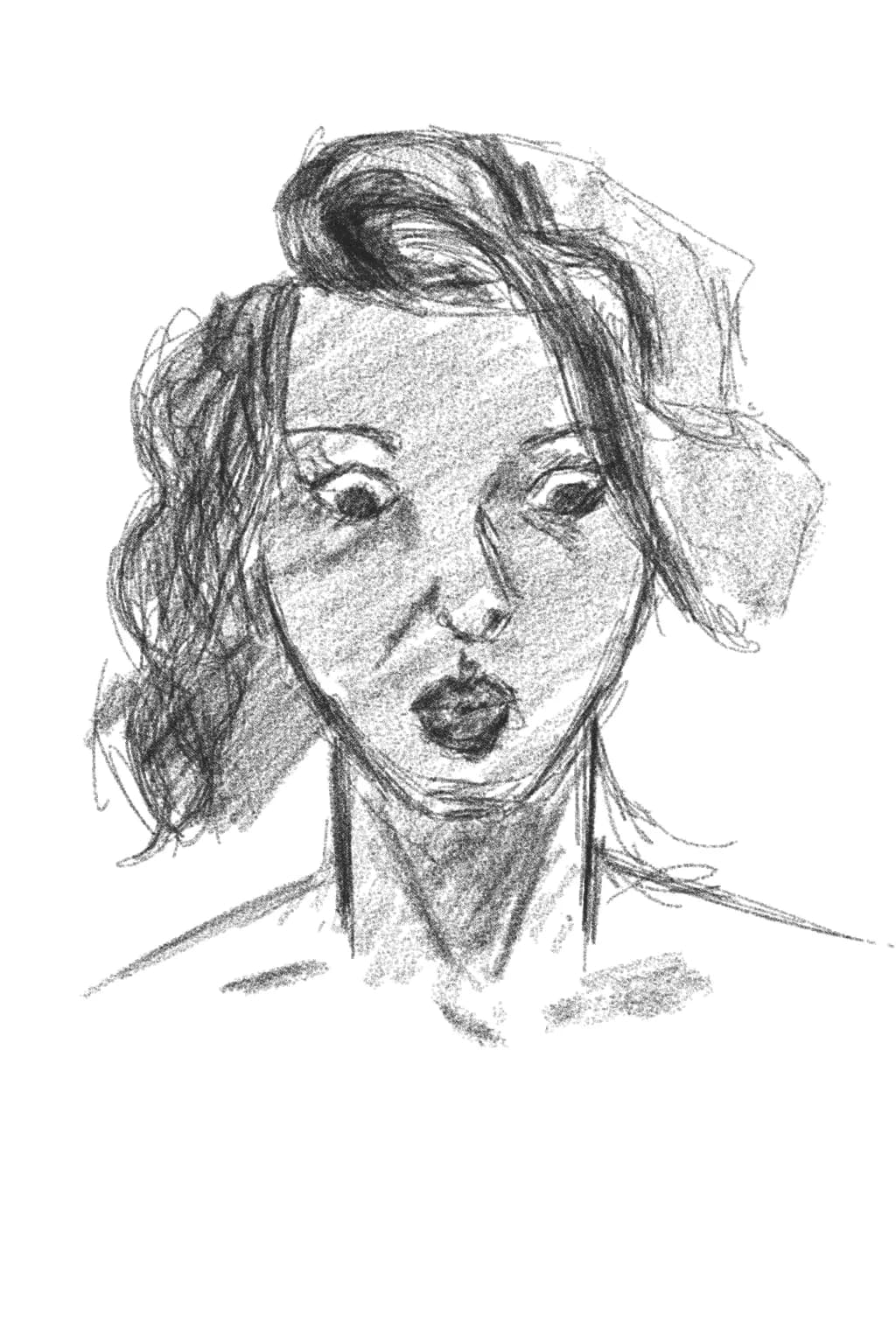 Pensive Woman Sketch