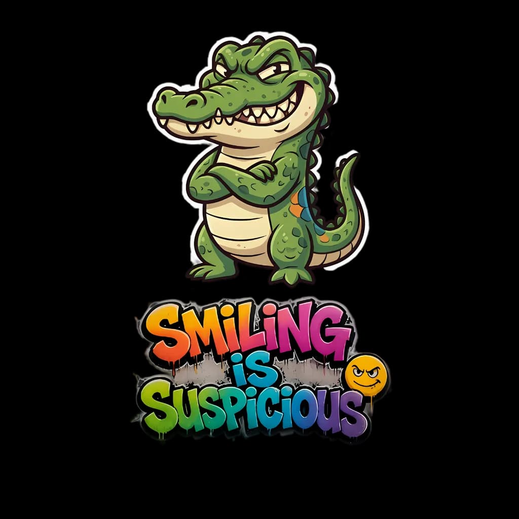 Digital Art Crocodile Character