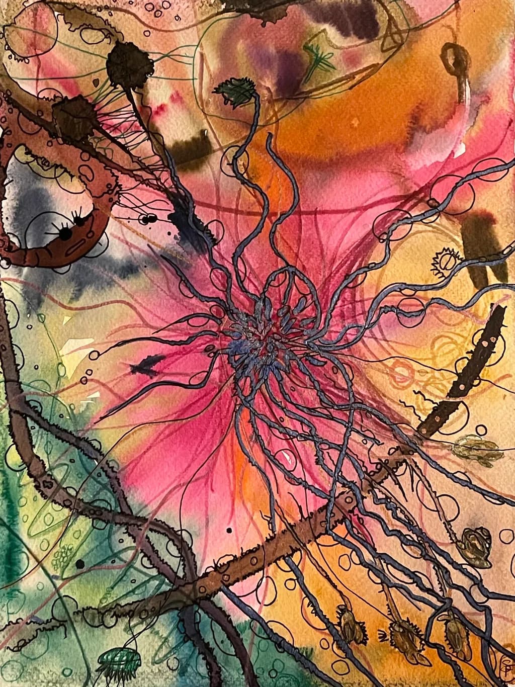 Tangled Coral Bloom