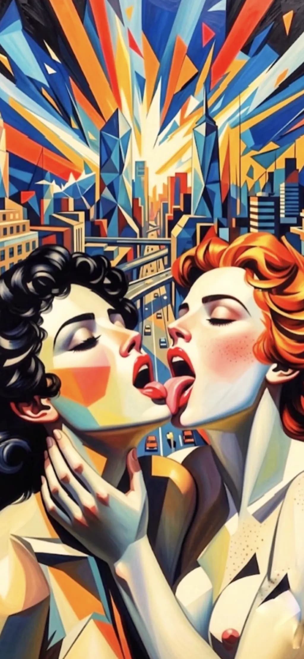 Cityscape Kiss