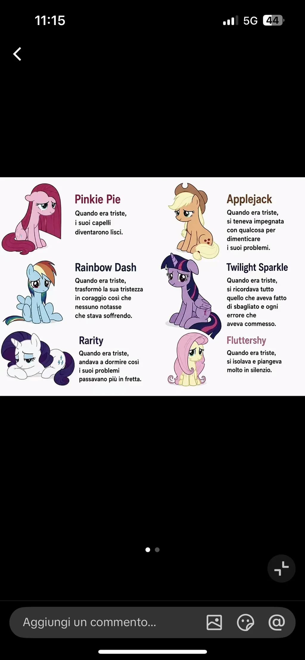 My Little Ponies Sadness