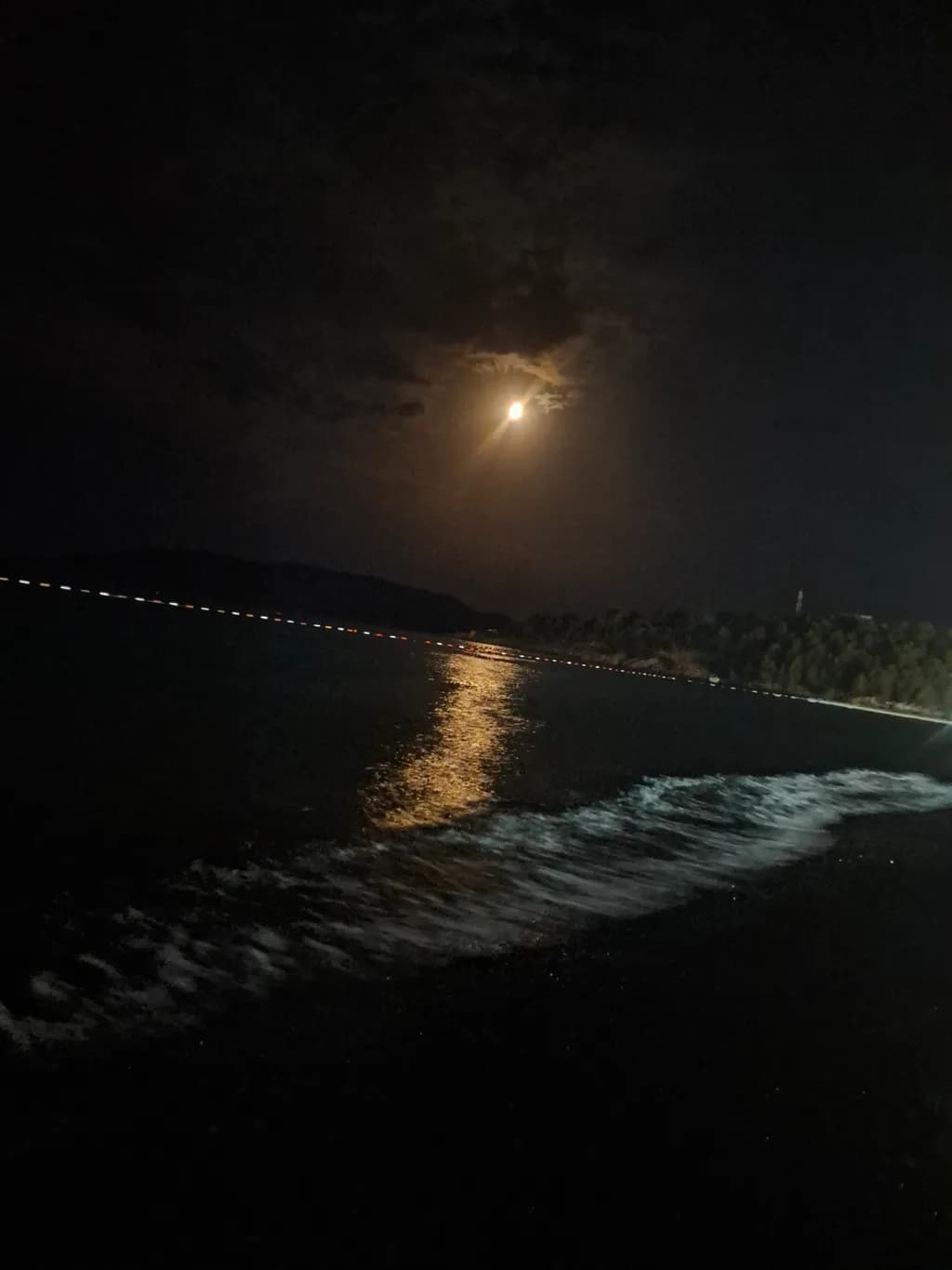 Coastal Moonlight Reflection