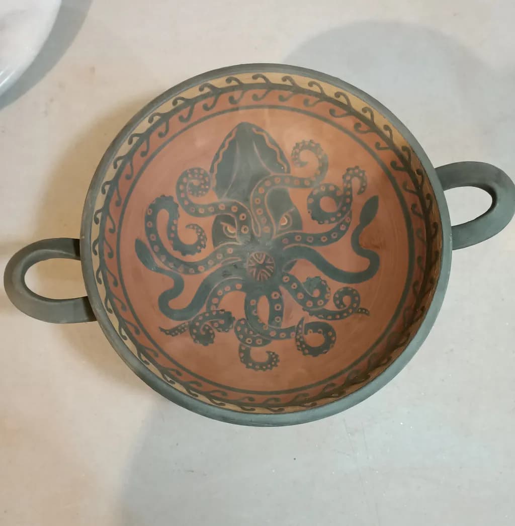 Octopus Clay Vessel