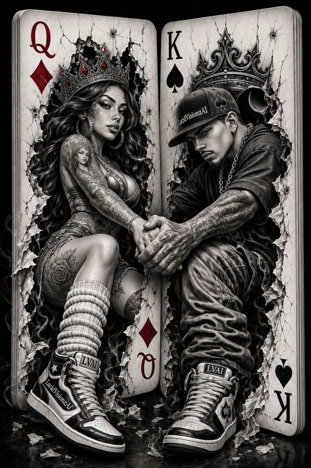 Queen and King Cards