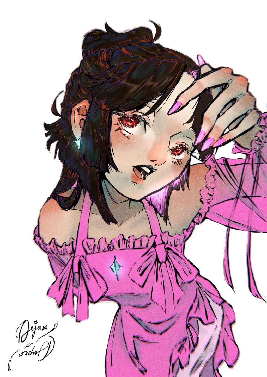 Pink Dress Portrait