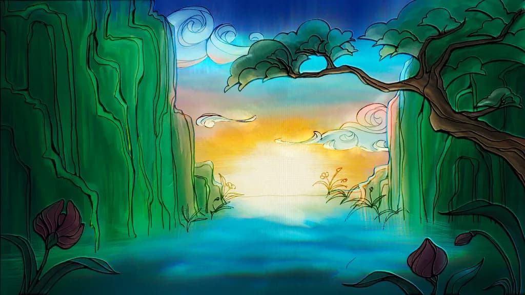Sunset Canyon River