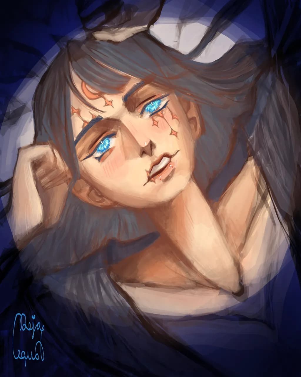Starry Eyes Portrait