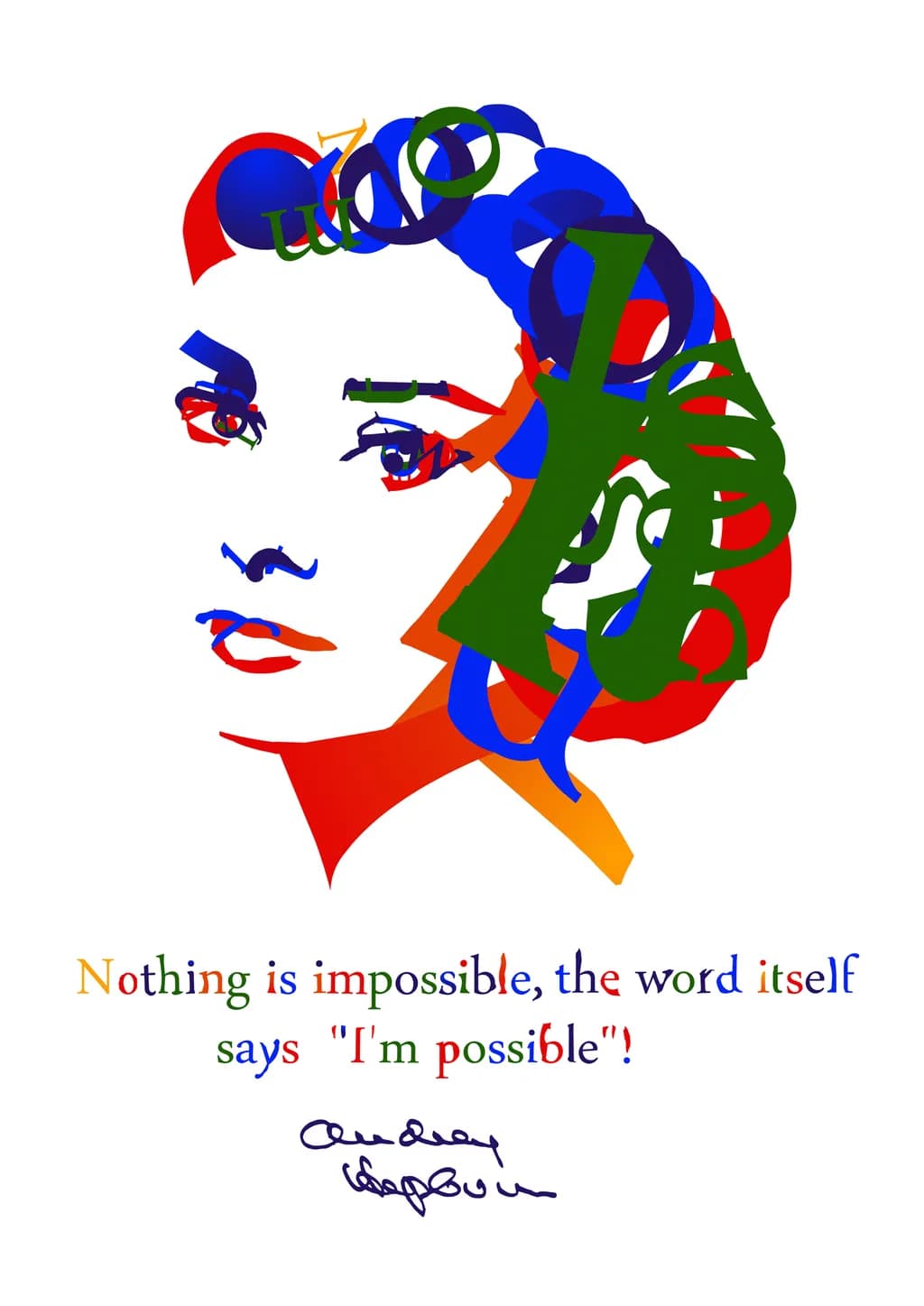 A4 Portrait Typography