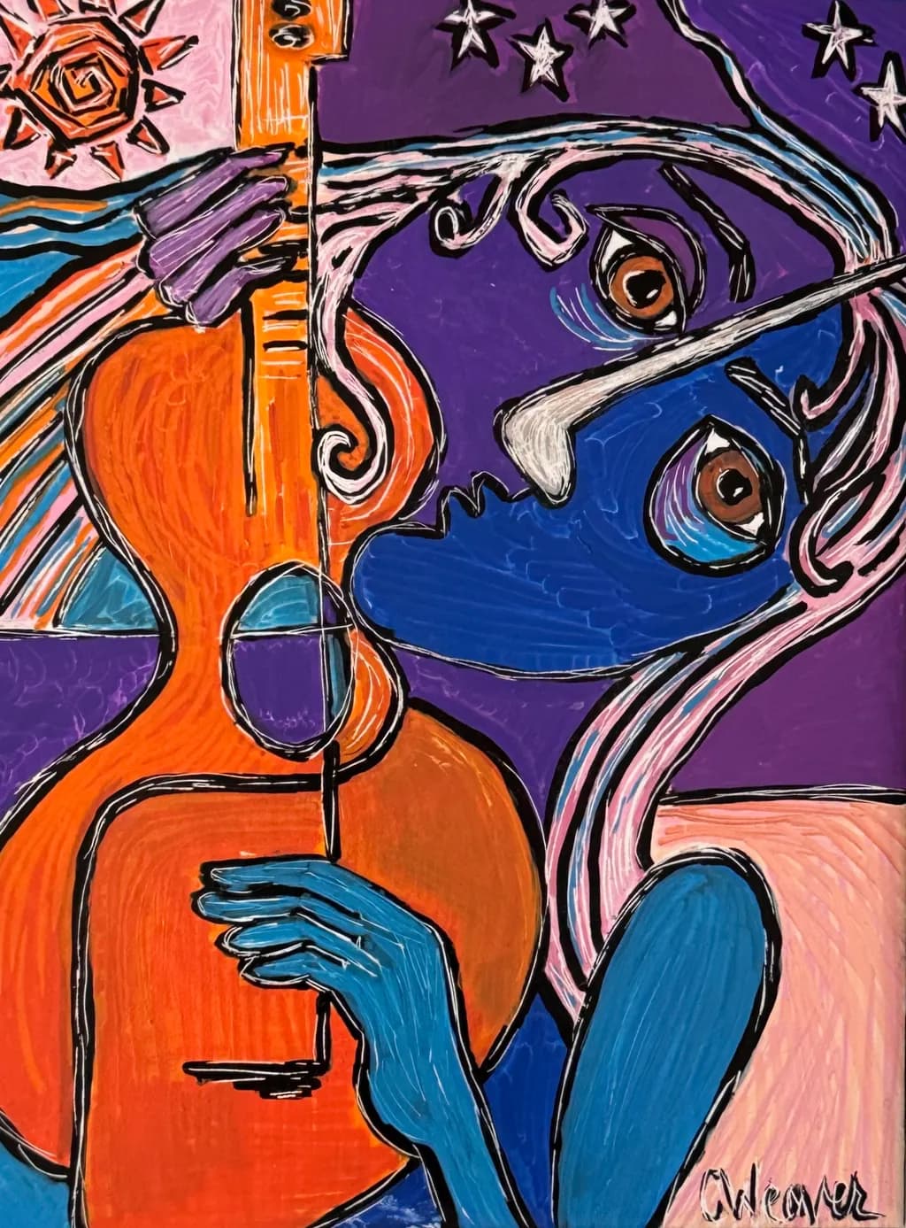 Blue Violinist