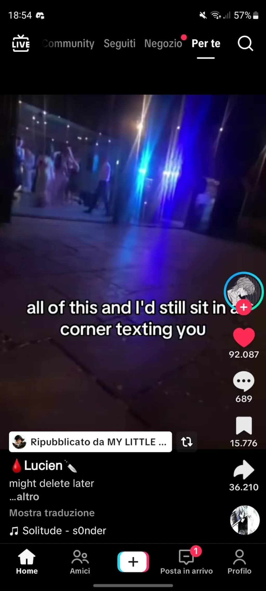 Corner Texting
